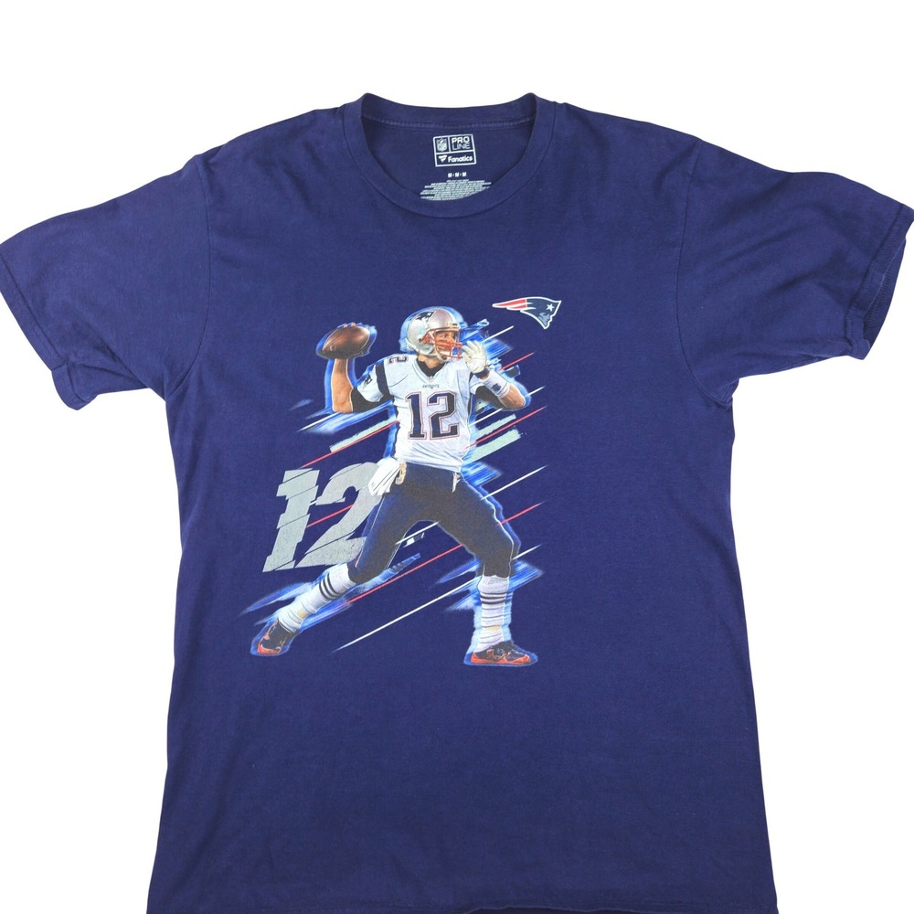 Mens Pro Line Fanatics Tom Brady 12 New England Patriots NFL T Shirt Medium
